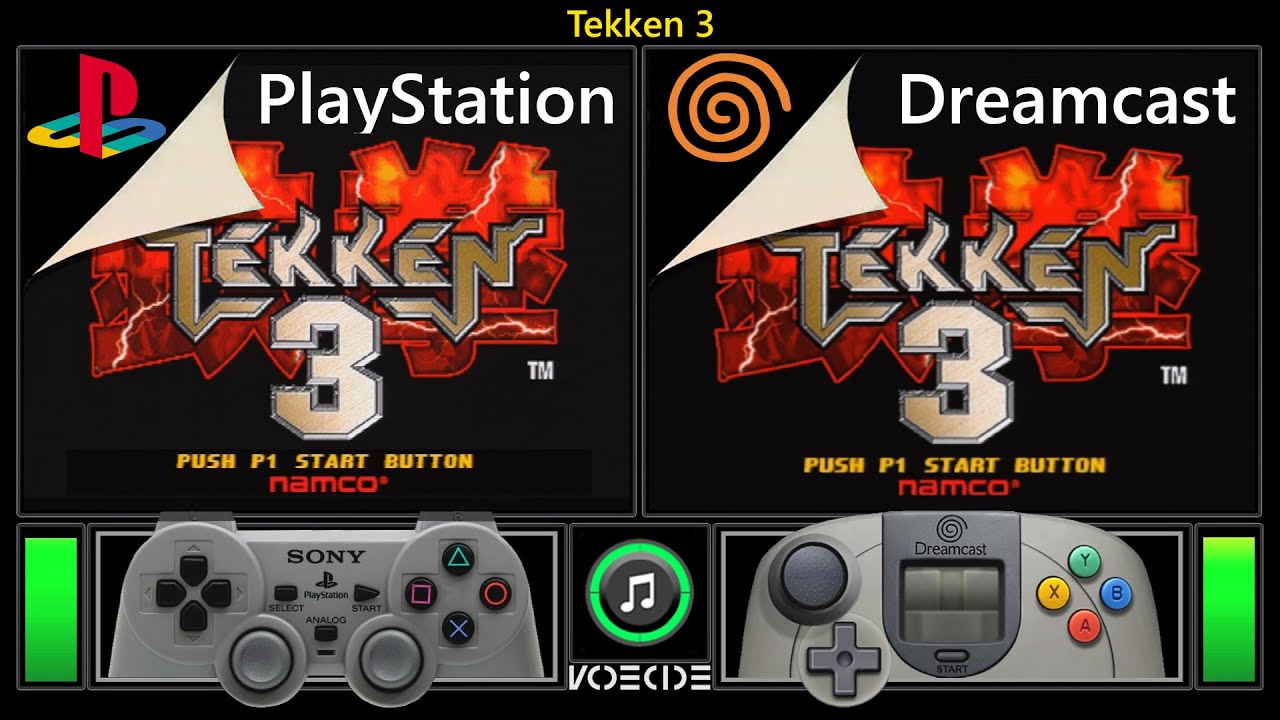 Tekken 3 (PlayStation vs Dreamcast) Real Hardware Comparison