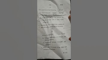 Siddharth University| Zoology| M.Sc. SemesterII | Chordata | Paper I | Previous Question paper