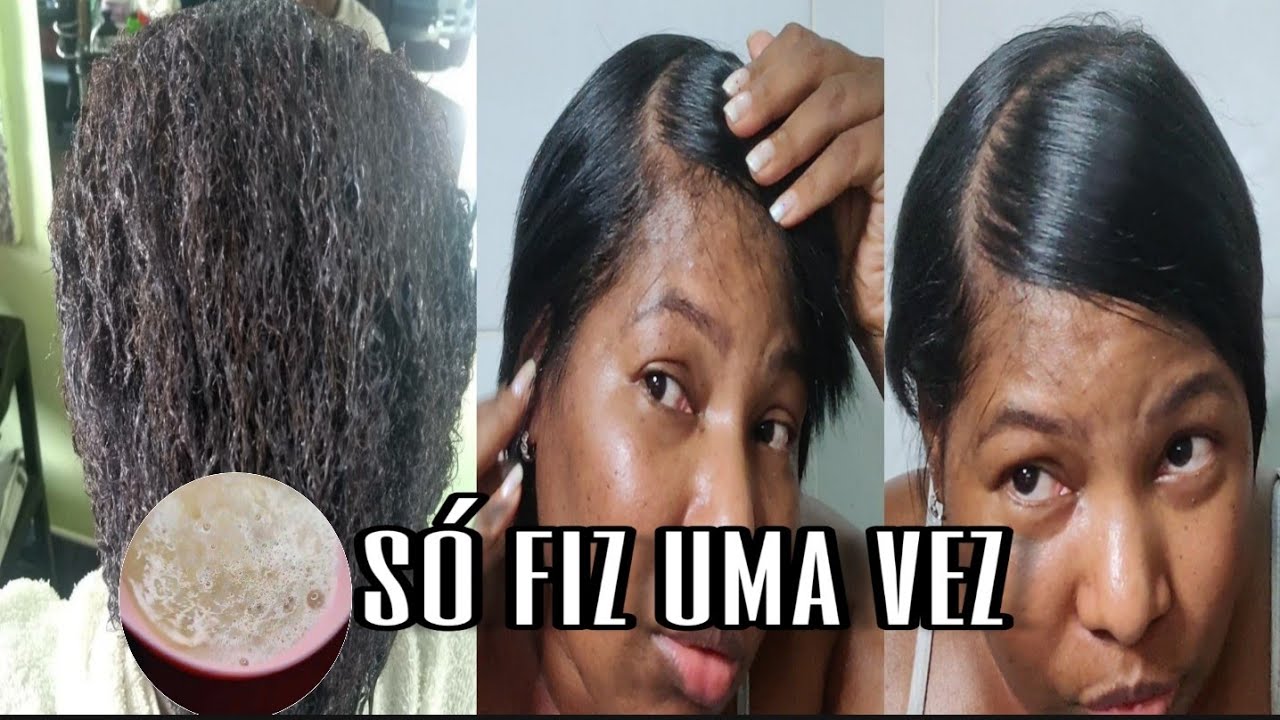 #PROGRESSIVA CASEIRA #CABELO LISO ESCORRIDO SEM QUÍMICA!