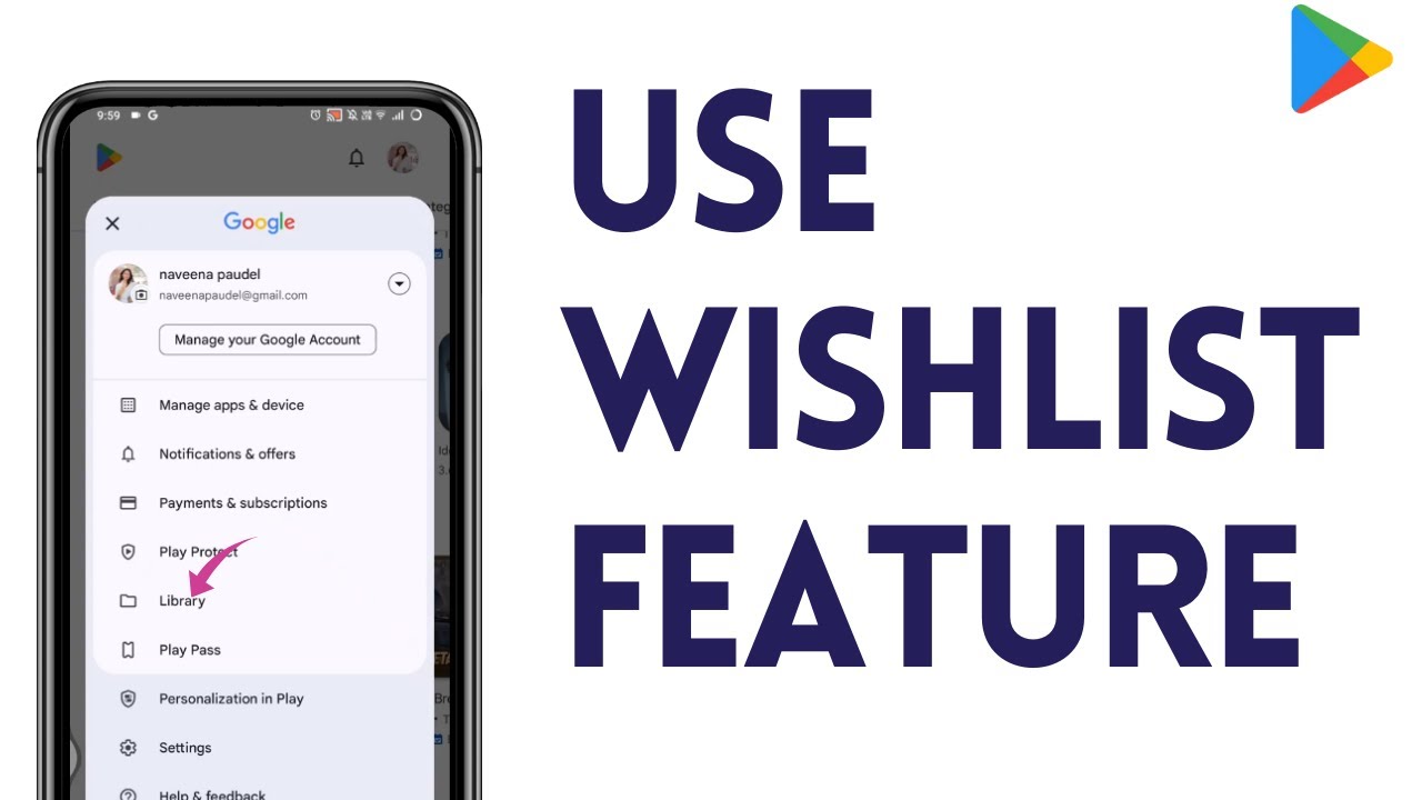 How To Use The Wishlist Feature On Google Play Store - YouTube