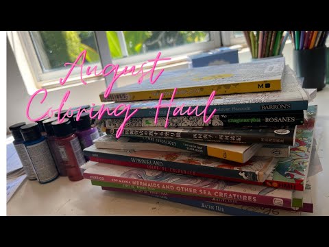 August 2023 Coloring Book Haul Adult Coloring