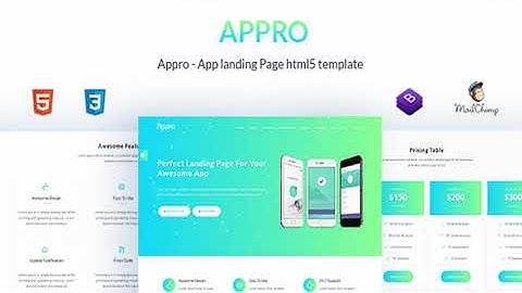 Appro - App Landing Page HTML5 Template | Themeforest Website Templates and Themes