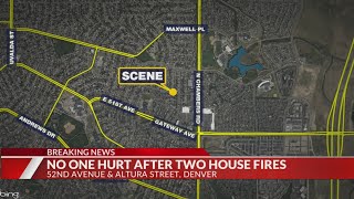 2 house fires break out in Montbello neighborhood