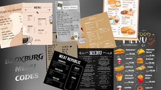 🥞BLOXBURG RESTAURANT AND CAFE MENU DECAL CODES 🥞 // hannahsvlogs 🥞BLOXBURG RESTAURANT AND CAFE MENU DECAL CODES 🥞 // hannahsvlogs