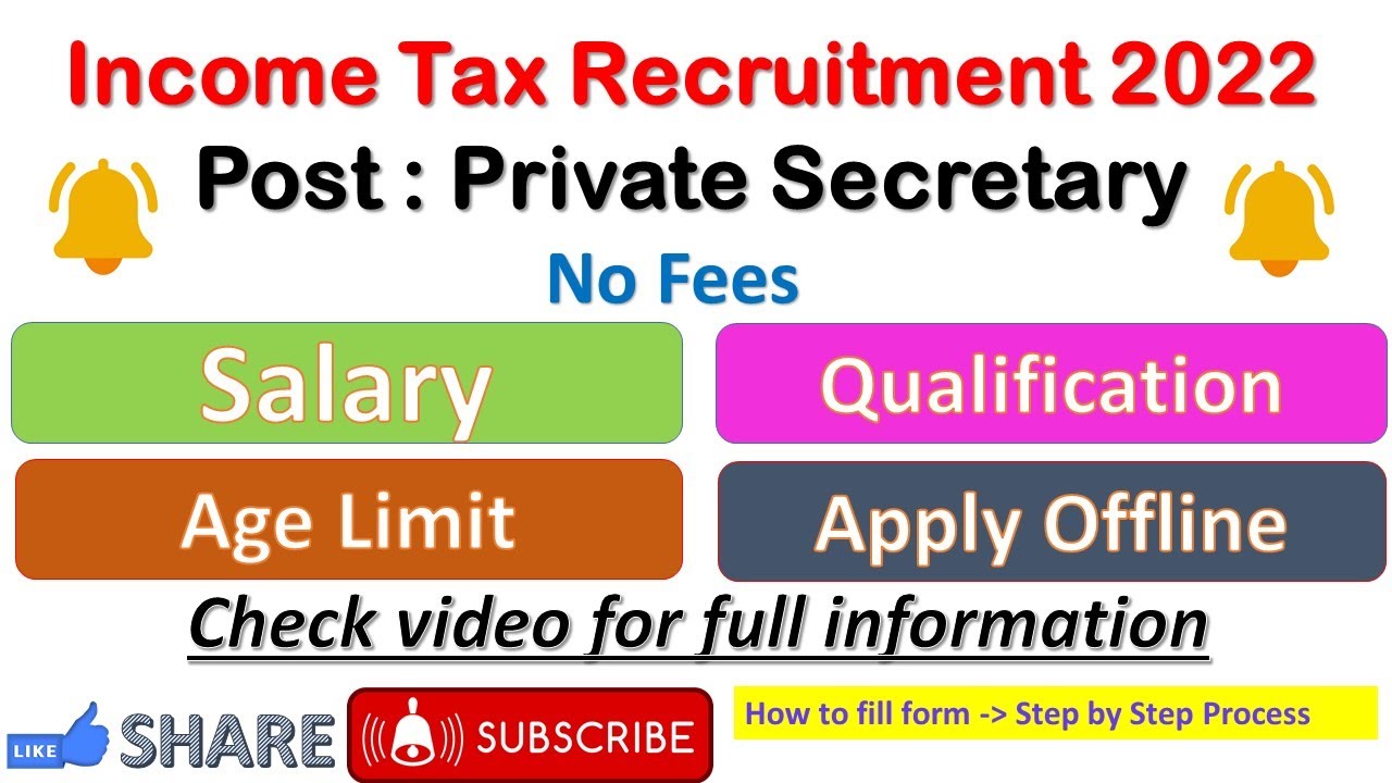 income tax recruitment 2022|income tax vacancy 2022