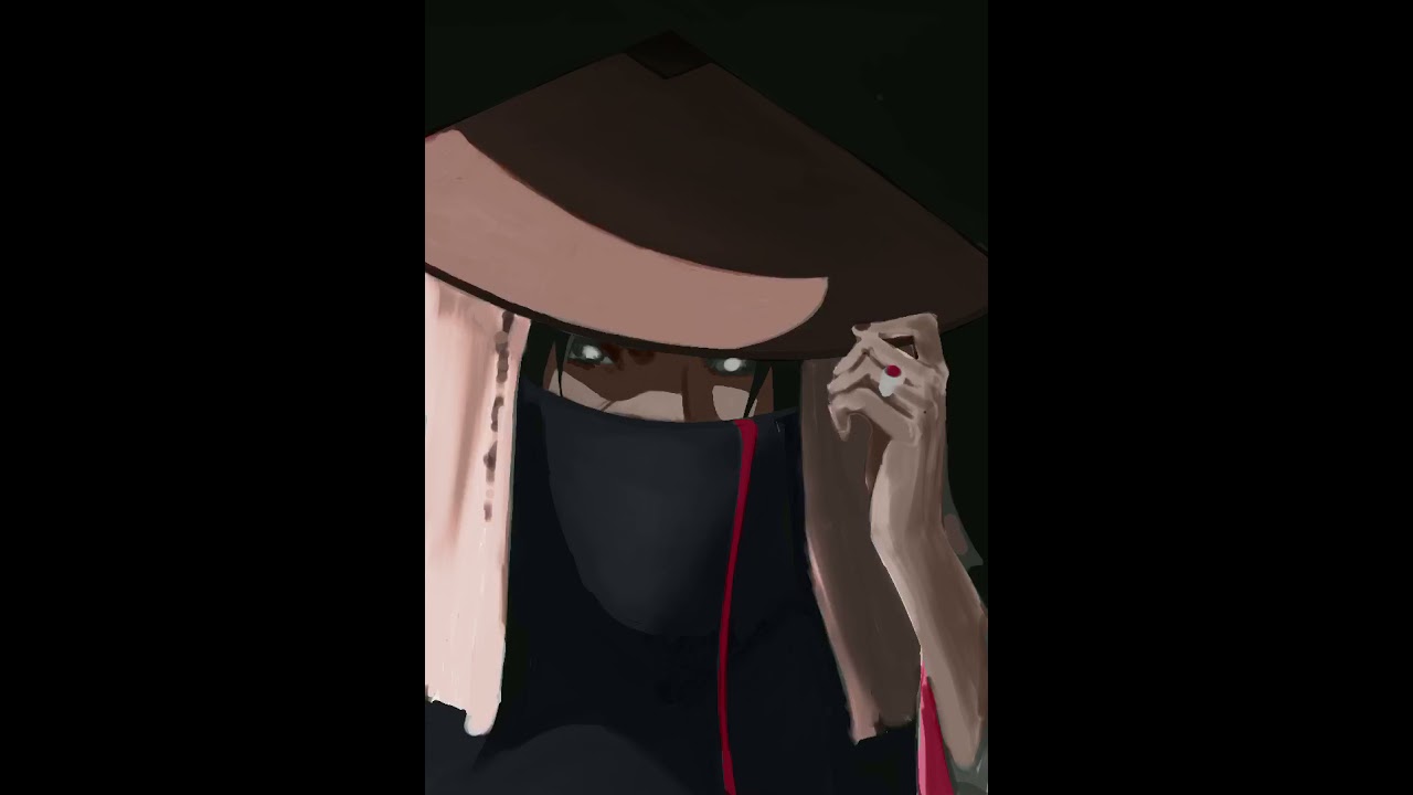 ITACHI UCHIHA FAN ART RENDERING PROCESS 