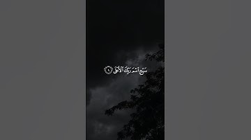 سَبِّحِ ٱسۡمَ رَبِّكَ ٱلۡأَعۡلَى || سورة الأعلى #علاء_عقل 🤍🌱