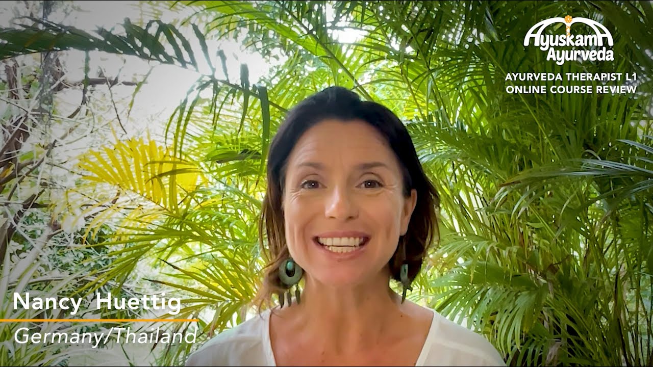 Nancy Huettig Reviews our Ayurveda Therapist L1 Online Course - YouTube
