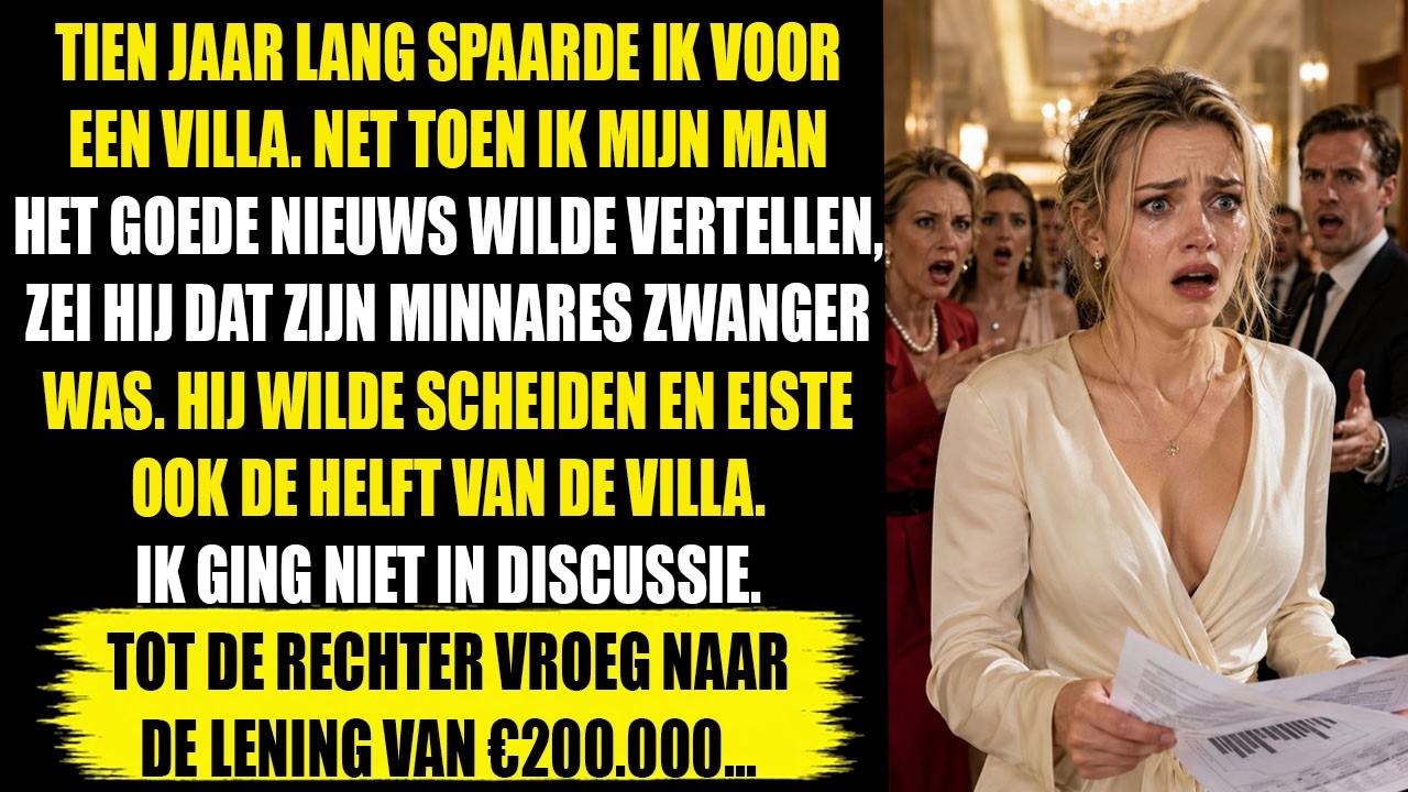 Ik stond in de keuken met een kop thee toen ik mijn man hoorde zeggen: "Anne heeft zeker spaargeld. Ze is toch altijd zo hebberig geweest." Ik had net die ochtend de papieren getekend voor een...