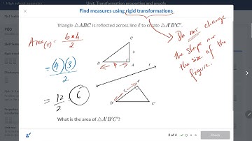 G.22: Find measures using rigid transformations (Transformation properties and proofs) Geometry Khan