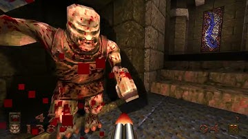 Quake hard difficulty episode 2 level 2/6 all secrets 100% kills