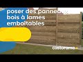 Poser des panneaux bois à lames emboîtables (Castorama)