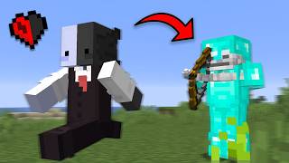 How I Beat Hardcore Minecraft with ONLY HALF A HEART