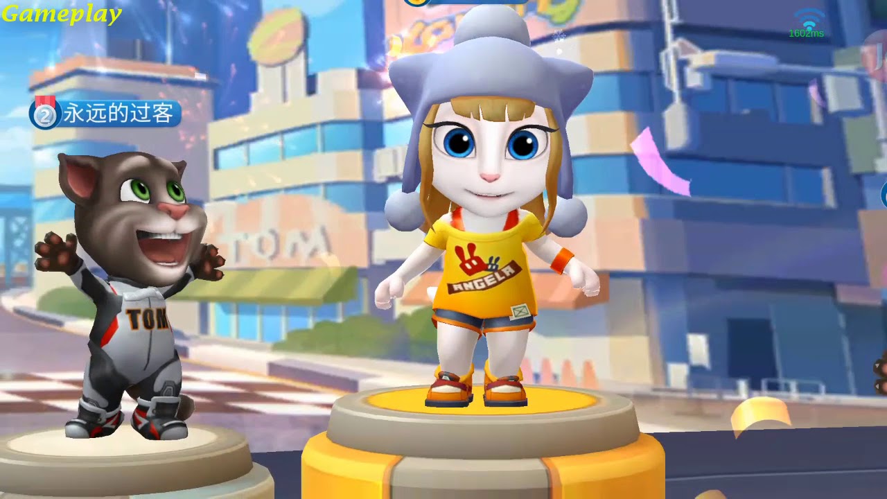 Talking Tom Karting Android Gameplay 4 TALKING ANGELA New Outfit