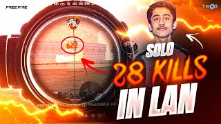 Full match LAN highlights⚔️🪂 || 28 solo kills in LAN tournament by SASUKE64🏟️🥰 || TWOB❤️