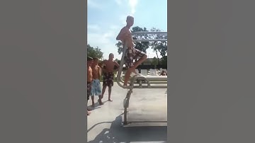 First gainer off diving board