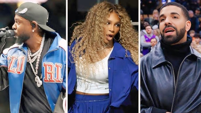 Serena Williams Joins Kendrick Lamar's Super Bowl DISS Against Drake! - YouTube