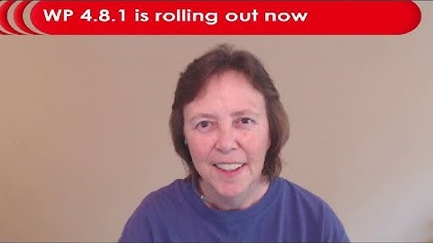 WordPress 4.8.1 rolling out now!