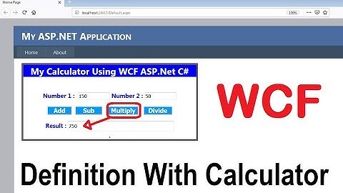 WCF Tutorial Step By Step. Definition | Creating simple calculator using wcf service in asp.net c#