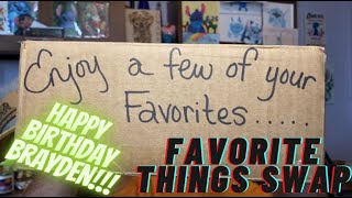 Disney Favorite Things Swap | Brayden's Birthday Swap | Box Swap Unboxing