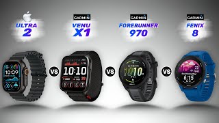Apple Watch Ultra 2 vs Garmin Venu X1 vs 970 vs Fenix 8 🔥 Best Premium Smartwatch of 2025?