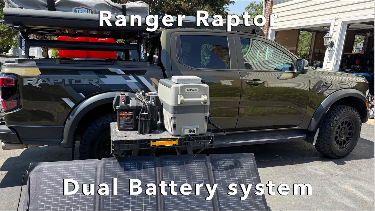 Ranger Raptor Dual Battery system install and overview - YouTube
