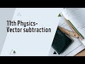 Vector Subtraction of Scalar and Vector