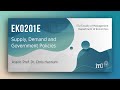İTÜ AKE | EKO201E Supply, Demand and Government Policies