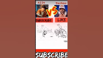 Techno gamerz VS Ajju bhai rap battle 😱||Two Legend in one Fram Who is best||#ajjubhai