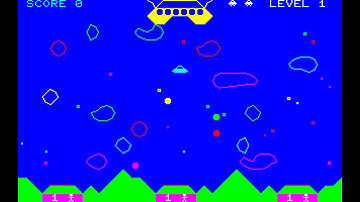 Sharp MZ-700 Game: Asteroid Belt (1983 Solo Software)