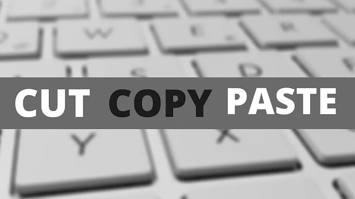 How To Cut,Copy And paste Text, Image - Keyboard Shortcut keys
