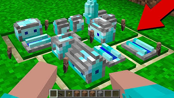 NOOB FOUND DIAMOND VILLAGE in ONE BLOCK! in Minecraft Noob vs Pro