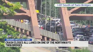 NYSP investigates multi-car crash on one of the Twin Bridges