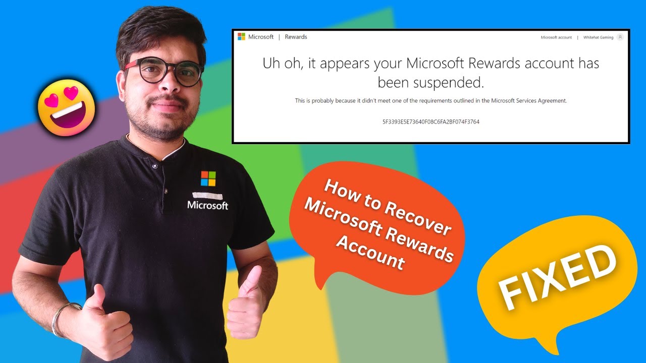 How To Recover Microsoft Rewards Account From Suspension Tutorial 