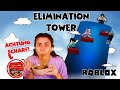 Wir spielen zu VIERT ELIMINATION TOWER, aber der VERLIERER muss EXTREM SCHARFE Nudeln essen!