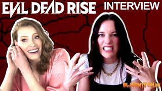 Alyssa Sutherland & Lily Sullivan EVIL DEAD RISE interview (2023)