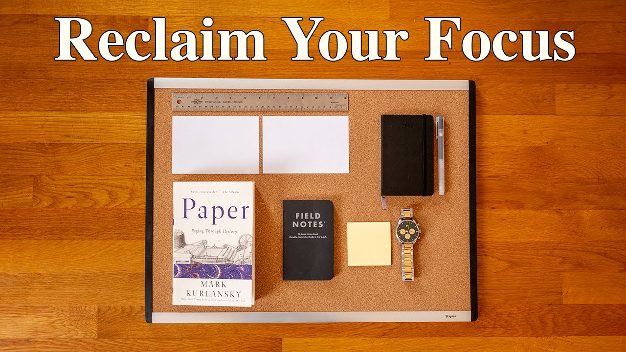 Аналоговые инструменты для избежания цифровых отвлекающих факторов