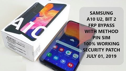 Bypass FRP Google account Samsung A10  U2 |Bit 2 |Binary 2