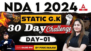 NDA 1 2024 General Awareness | NDA 30 Days Challenge ( Day  1 ) | NDA  G.A by Pinki Maam