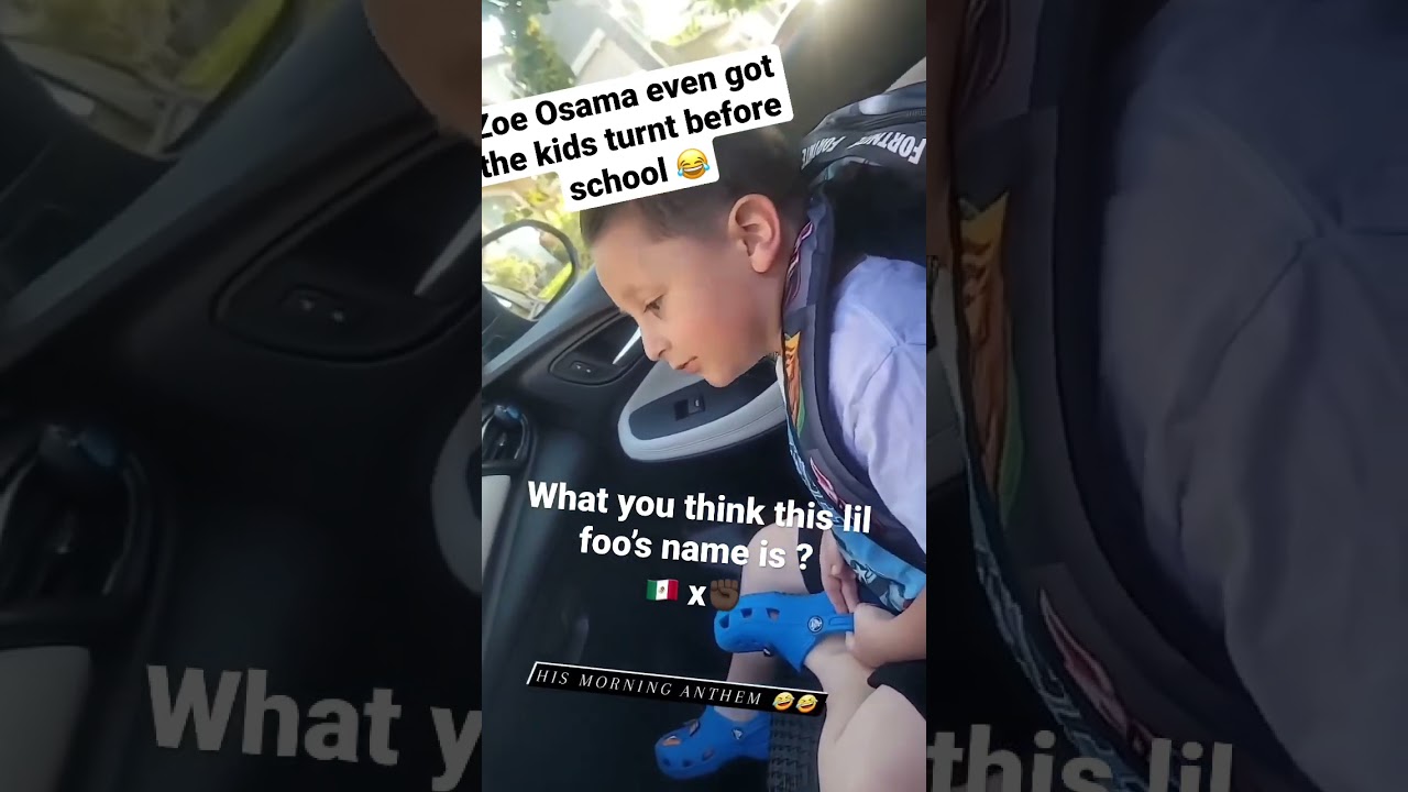 Watch Zoe Osama has kids vibing before school 😂 on YouTube Watch Zoe Osama has kids vibing before school 😂 on YouTube