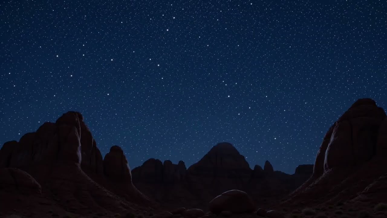 🔭 Under the Utah Stars | 4+ Hour Night Sky Ambience with a 12 Minute Deep Space Meditation Loop