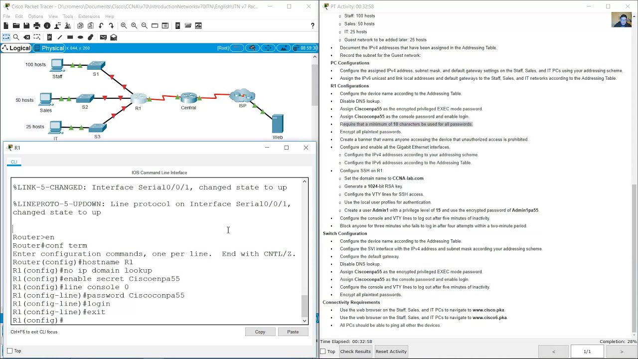 Cisco Packet Tracer 17.8.2 Answers
