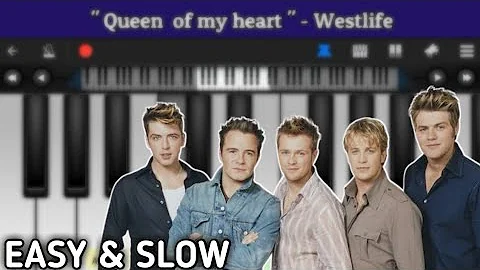 Queen of my heart - Westlife | Perfect Piano Easy