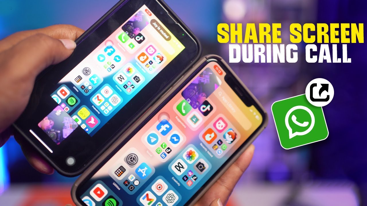 How to Share Screen on WhatsApp During Call on iPhone | WhatsApp Screen Sharing Guide