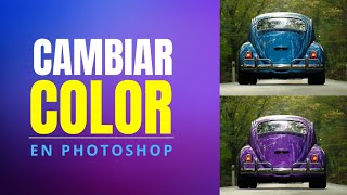 Cambiar color a un AUTO en Photoshop 2024