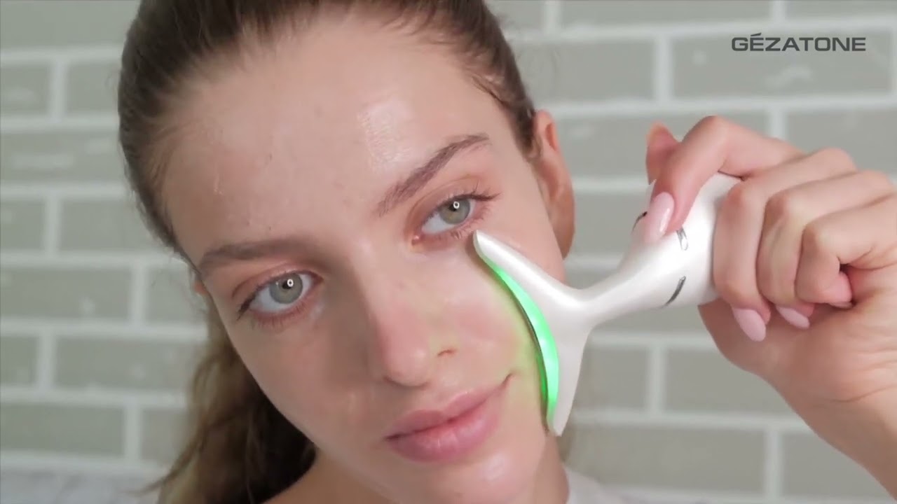 Массажер-скребок с микротоками гуаша для лица m915, Gezatone