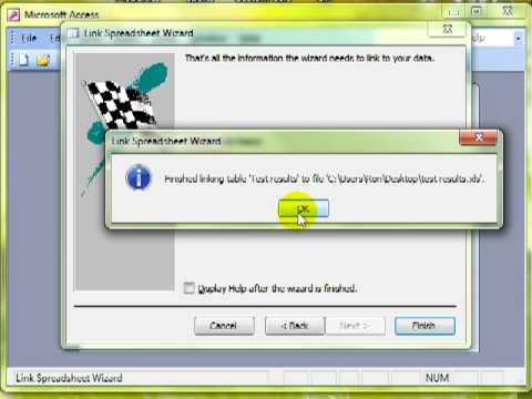 AM 5611 Link external data Microsoft Access 2003