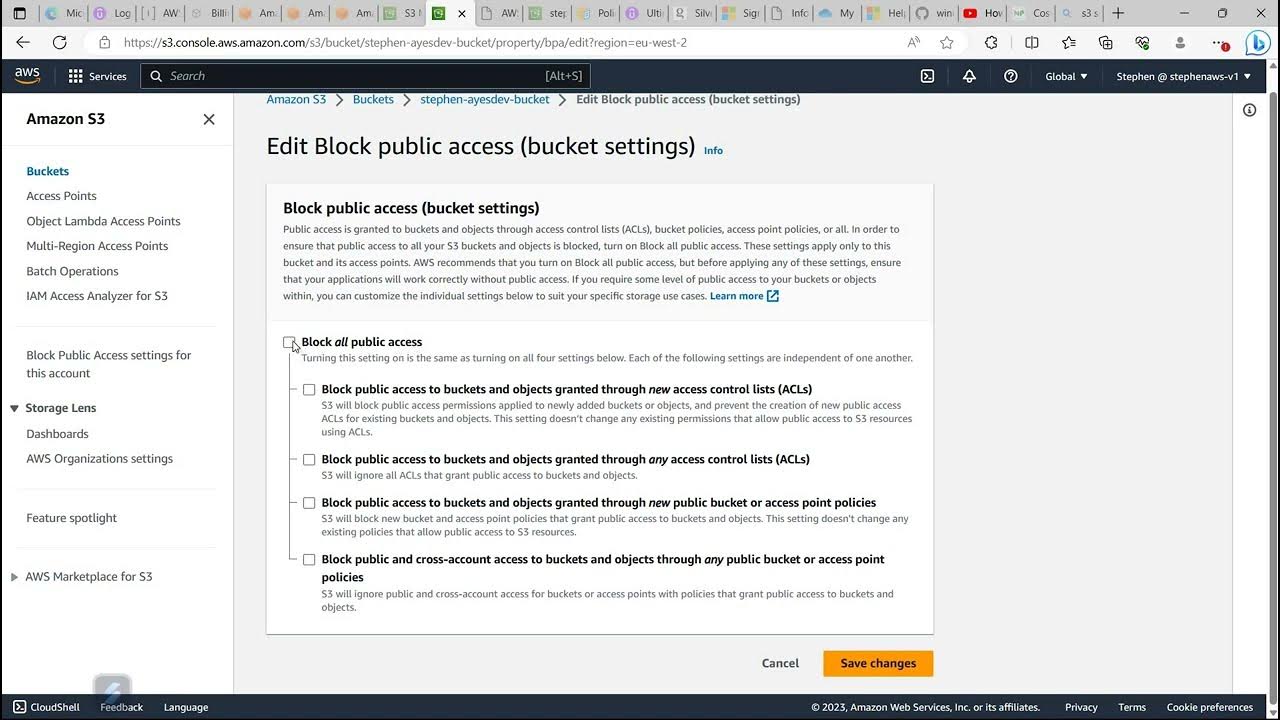 How to Make S3 Bucket Public YouTube
