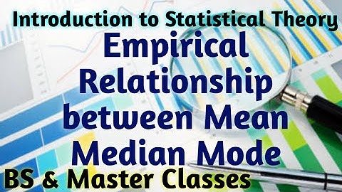 Empirical Relationship between Mean Median Mode || Introduction to Statistics || Urdu/Hindi