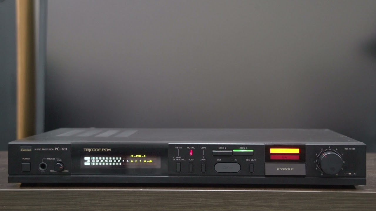 SANSUI PC-X11 Tricode PCM Processor (1988?) - YouTube